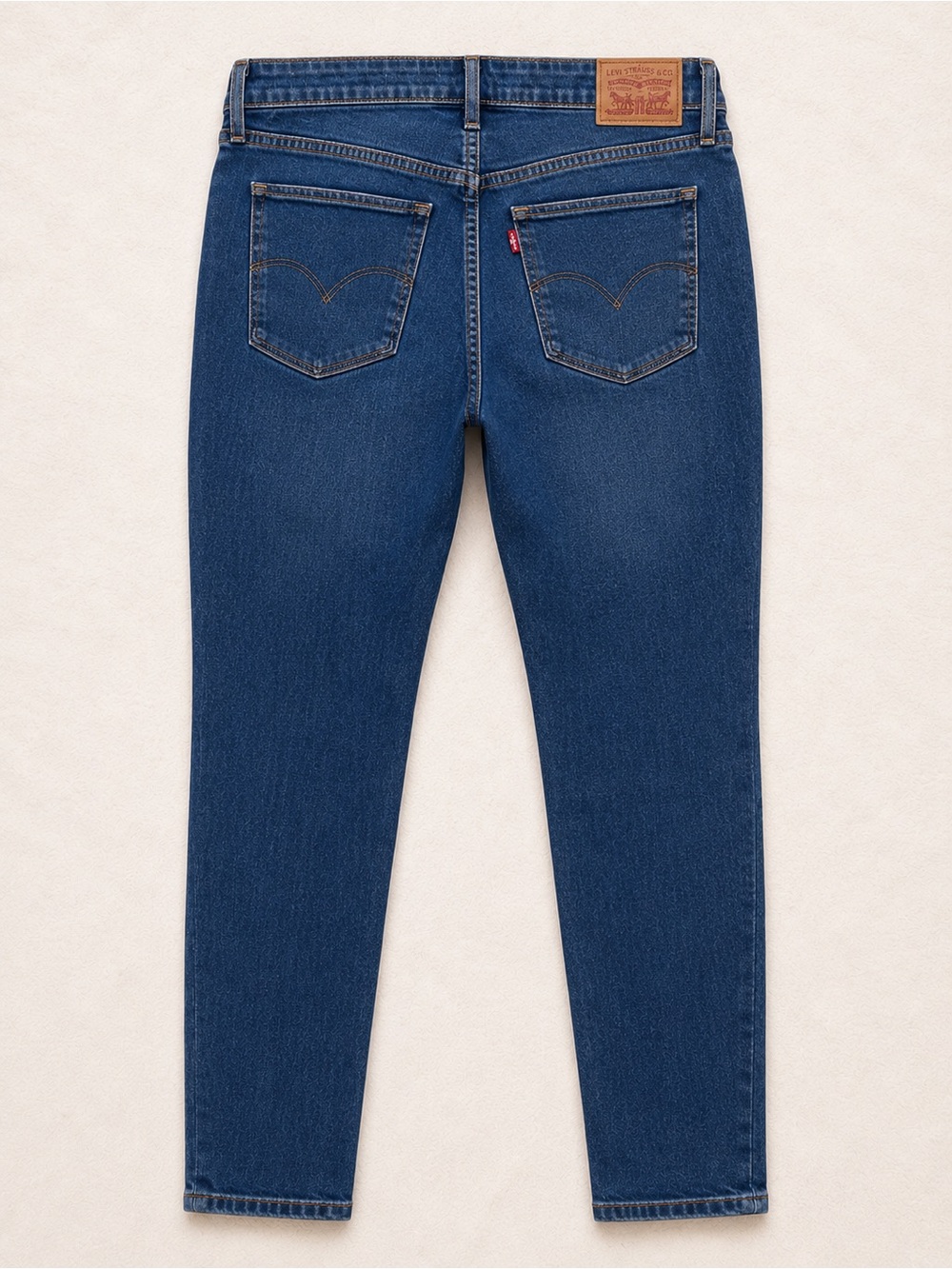Levi’s 711 Skinny Jeans Sz 31 Mid Rise Stretch Denim Classic Blue - Picture 3 of 3